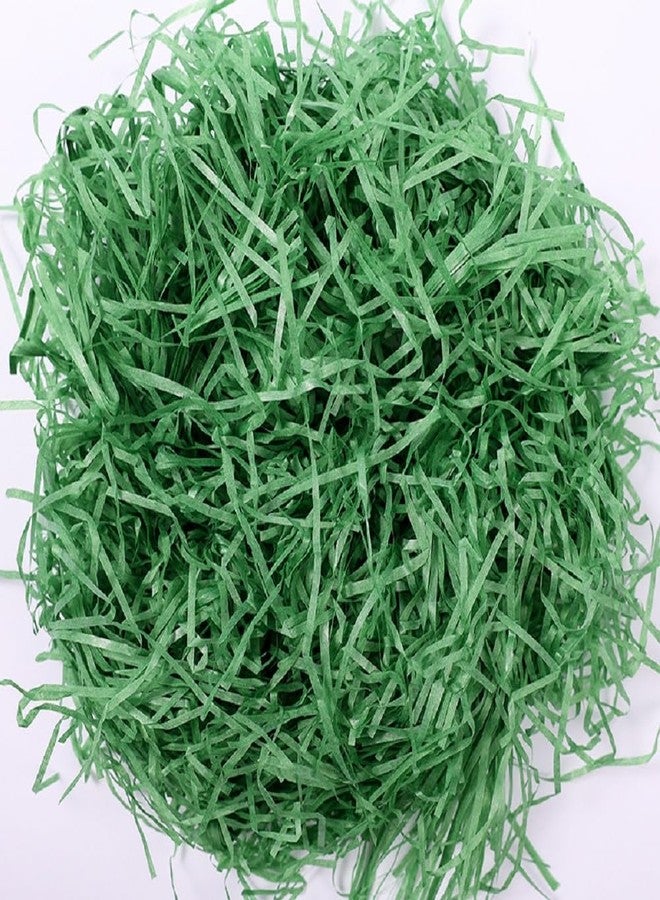 Ankelesz Easter Crinkle Cut Paper Shred for Packing Filler Gift Wrap Basket Filler Colored Paper (Dark green) - Image 1